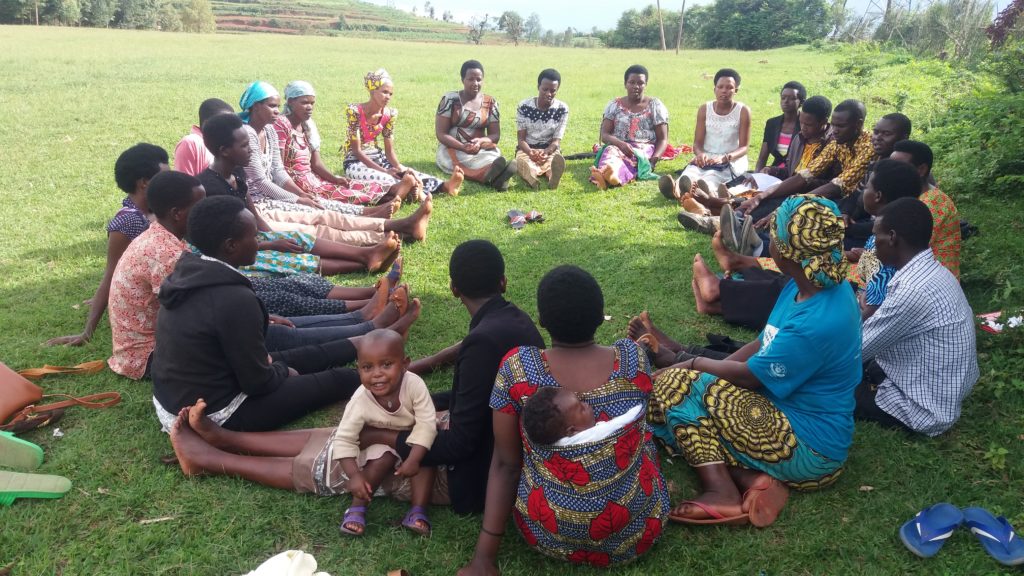A counselling group in Rwanda